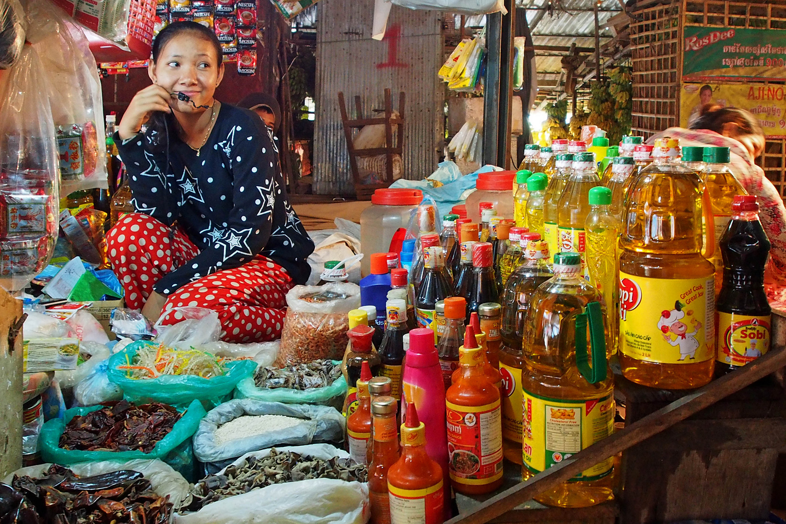 Marktstand in Kambodscha