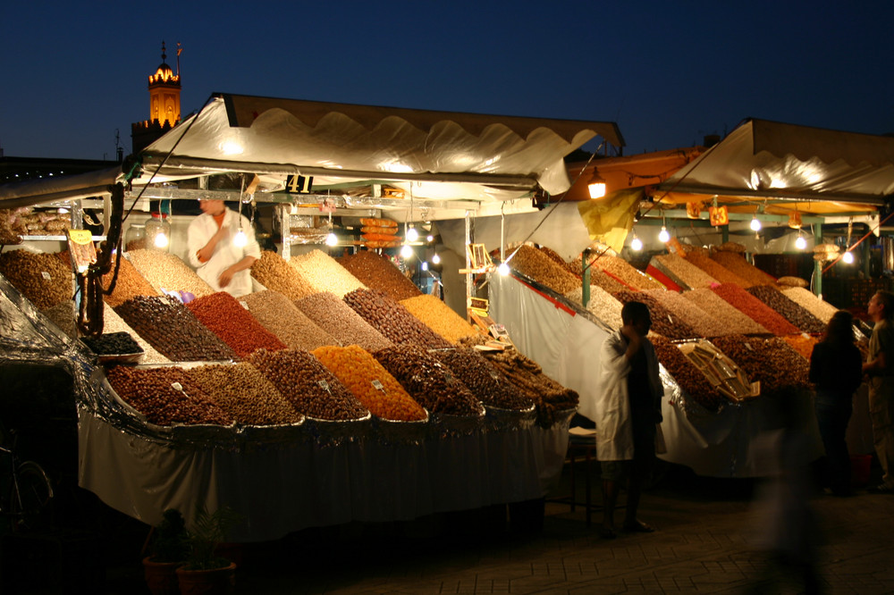 Marktstand in Marrakesch