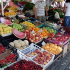 Marktstand in Piran ( Slowenien)