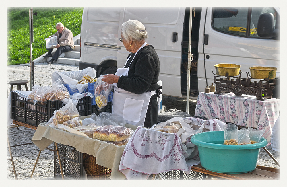 Marktstand in Vila Nova de Cerveira