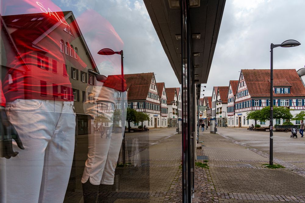 Marktstraße im Schaufenster