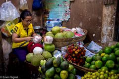 Marktszene aus Siem Reap (Kambodscha / Cambodia)