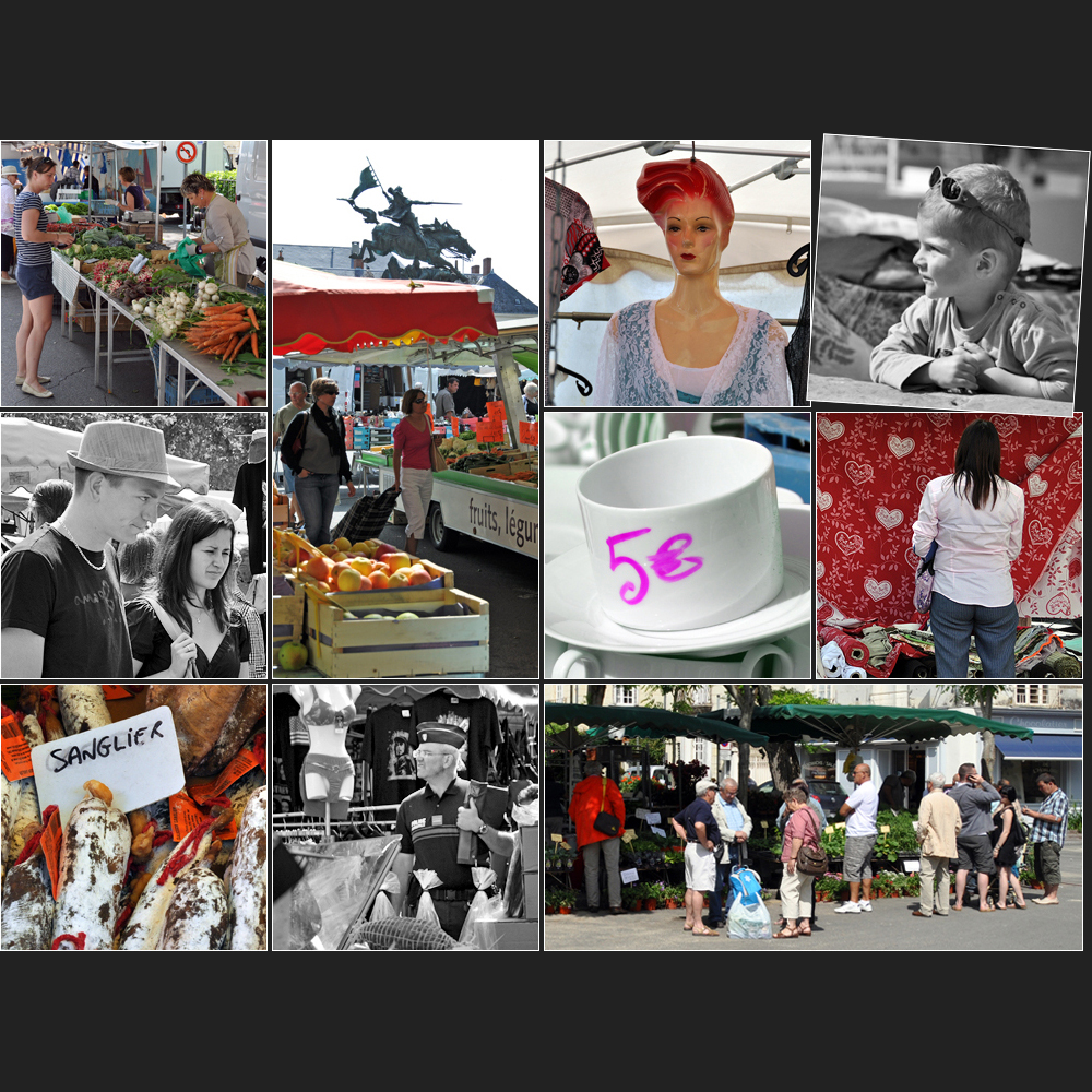 Markttag in Chinon