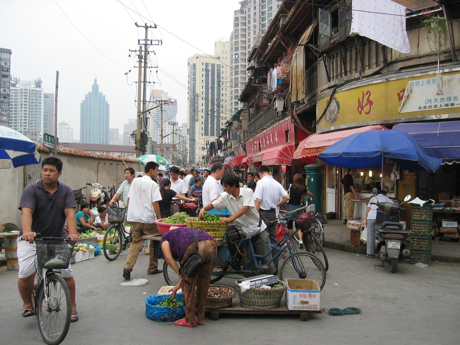 Markttag in Shanghai