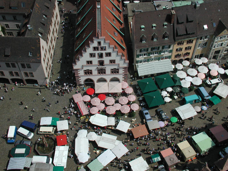 Markttag von oben