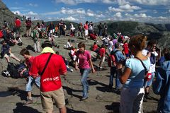 "Markttreiben" auf dem Preikestolen