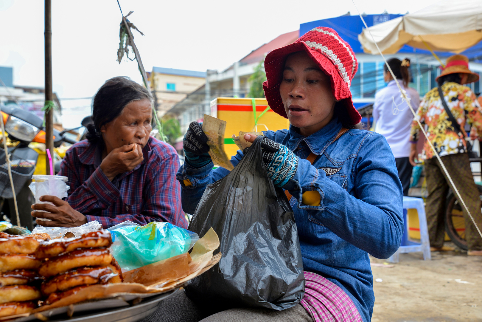 Markttreiben in Battambang 02