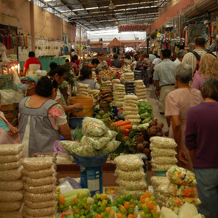 Markttreiben in Merida