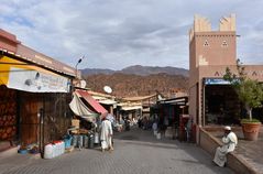 Markttreiben in Tafraoute im Süden von Marokko