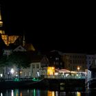 Marktumgebung in Stralsund kurz vor Mitternacht.