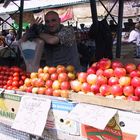 Marktverkäufer, Novosibirsk, Sibirien