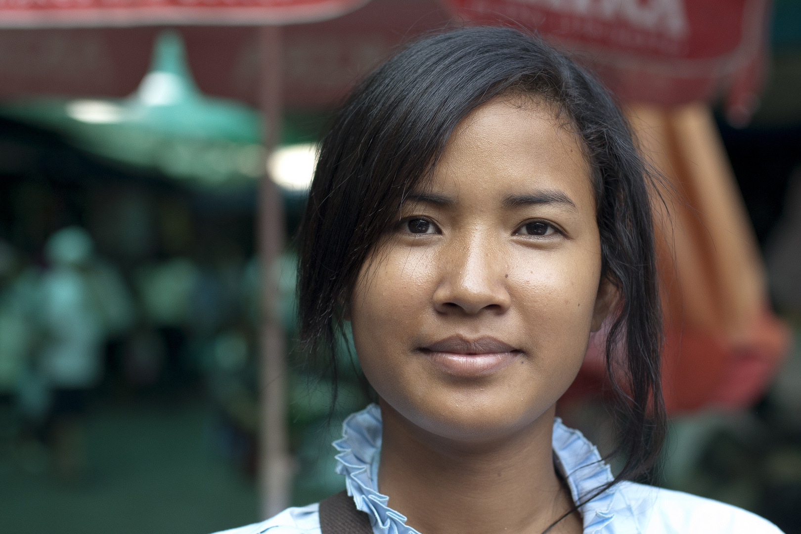 Marktverkäuferin in Phnom Penh