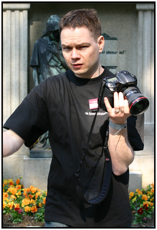 Markus auf dem Ohlsdorfer Friedhof