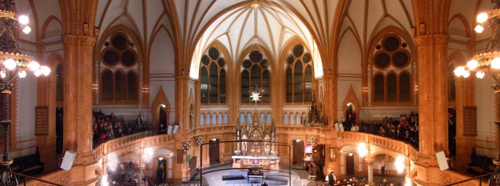 Markuskirche Chemnitz innen in der Weihnachstzeit 2011