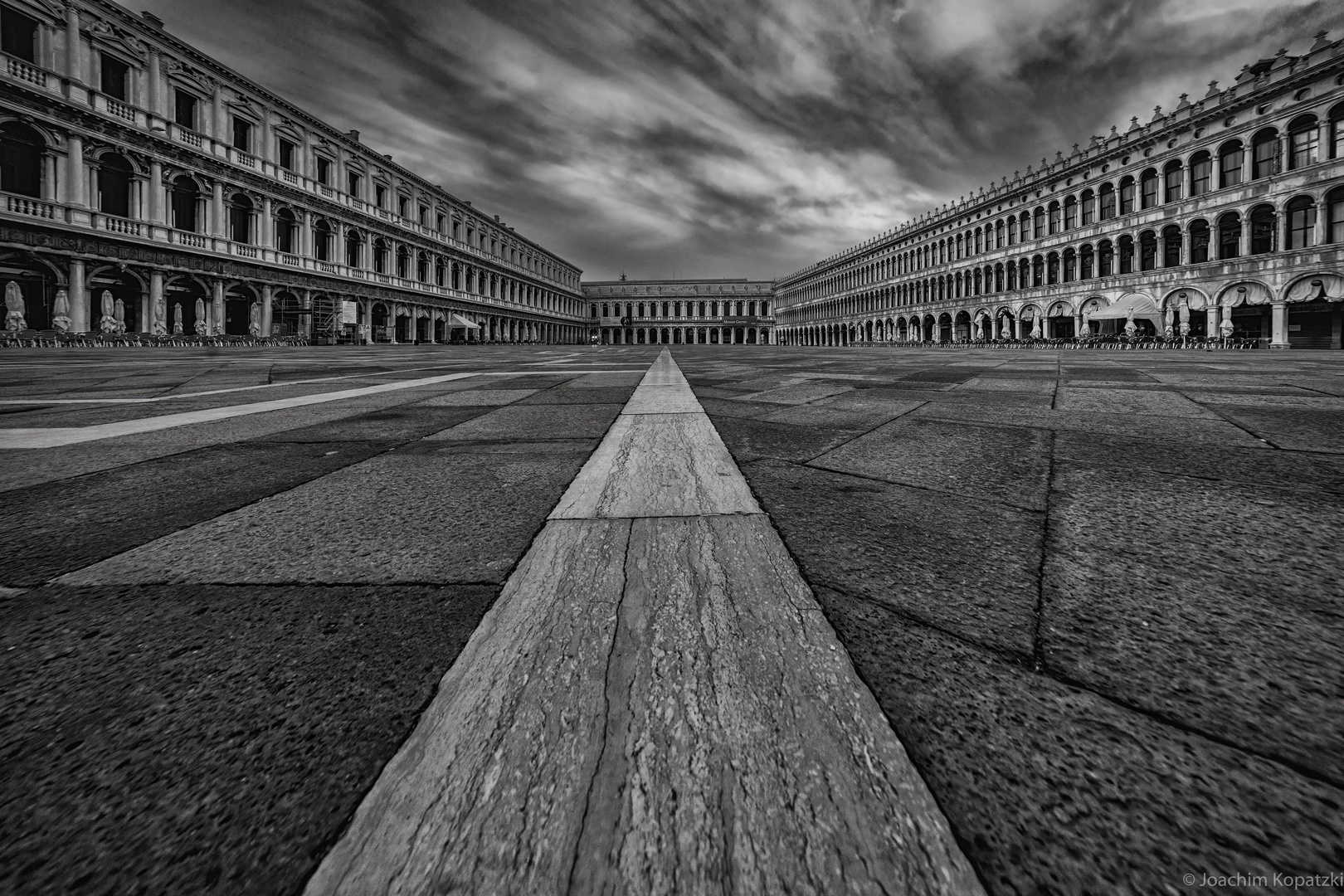 Markusplatz am frühen Morgen