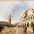 Markusplatz in Venedig als Panoramadarstellung