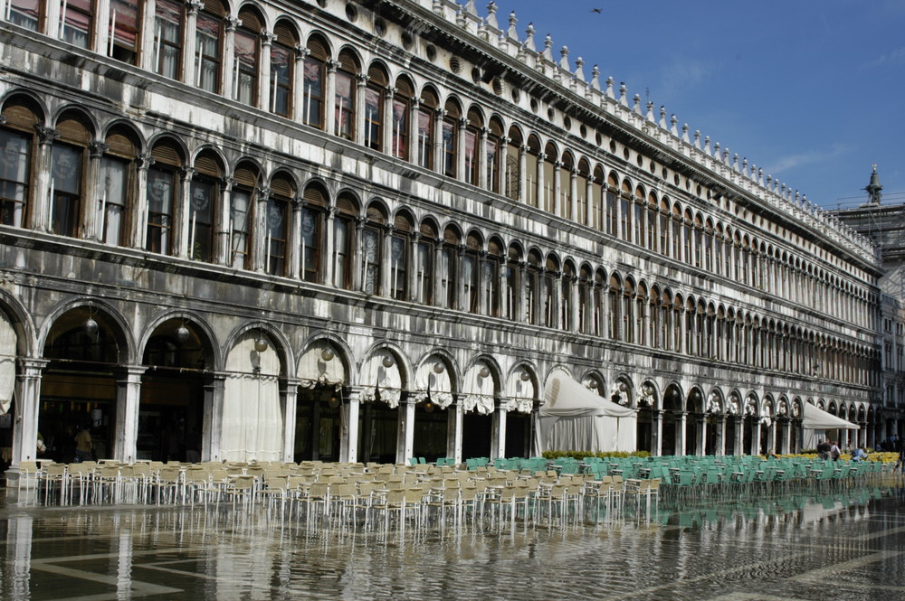 Markusplatz unter Wasser