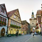 Markusturm und Röderbogen in Rothenburg ob der Tauber.