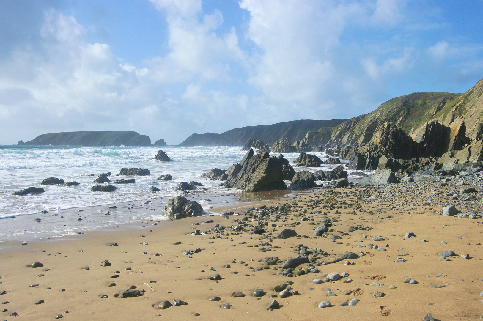 Marloes Sands in Pembrokeshire, Wales