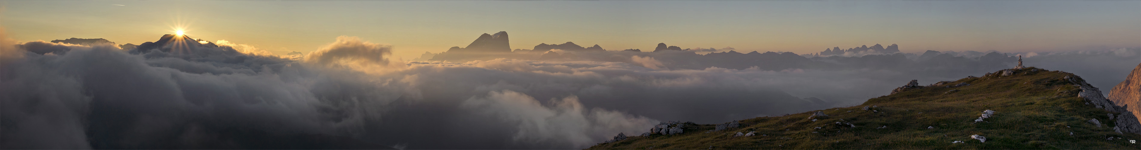 Marmolada im Hochnebel