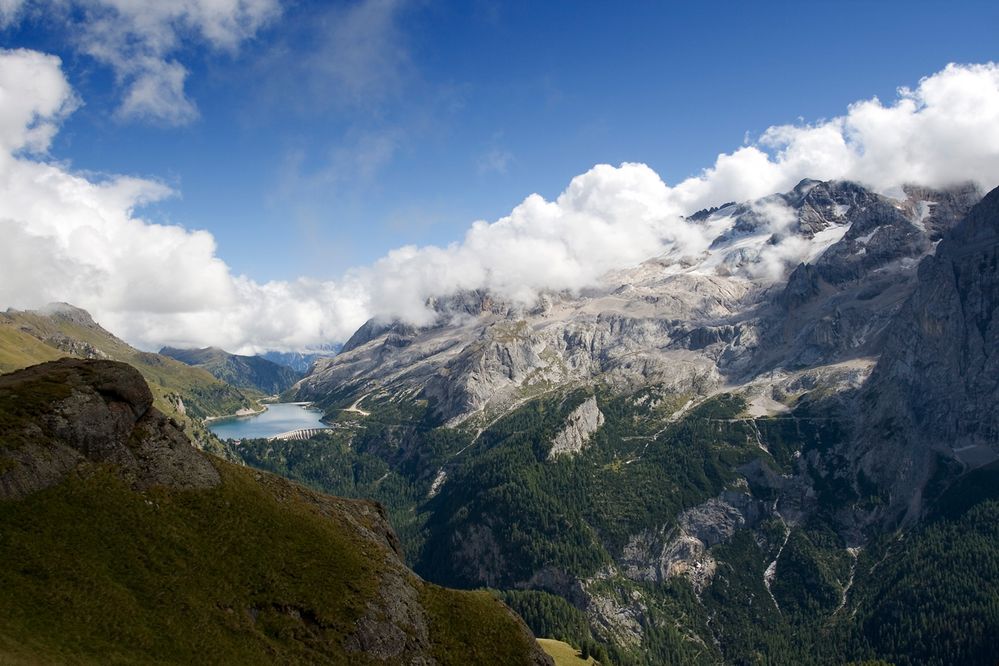 Marmolada mit Stausee