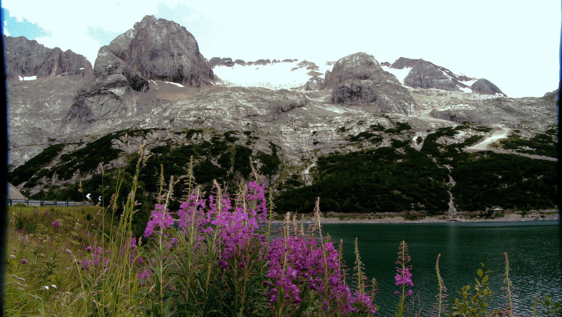 Marmolada und Fedaja-See