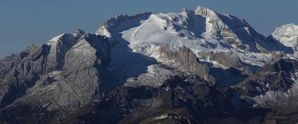 Marmolata  3343m die Königin der Dolomiten und  bei meiner letzten Alpenreise...