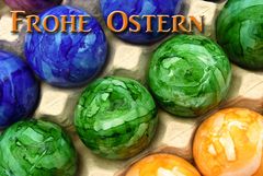 Marmorisierte Ostern