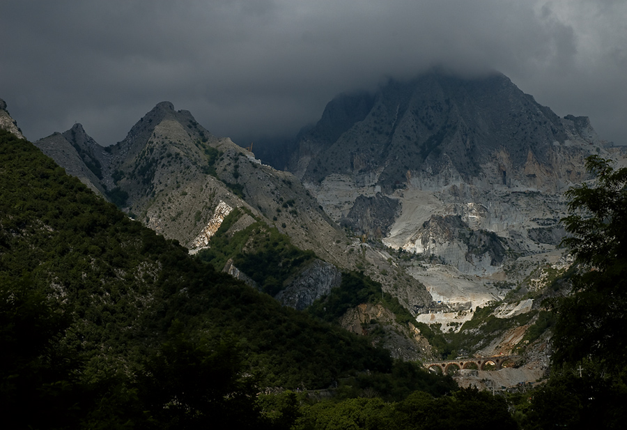 Marmorlandschaft - hinter Colonnata/Carrara