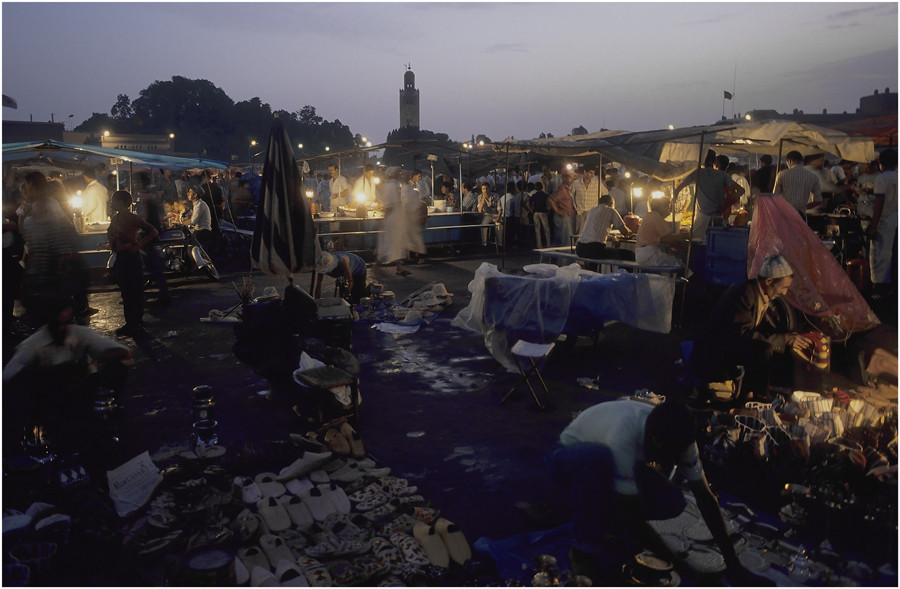 MAROC - MARRAKESCH - DSCHAMEL AL FNAH - ABENDSTIMMUNG (0043)