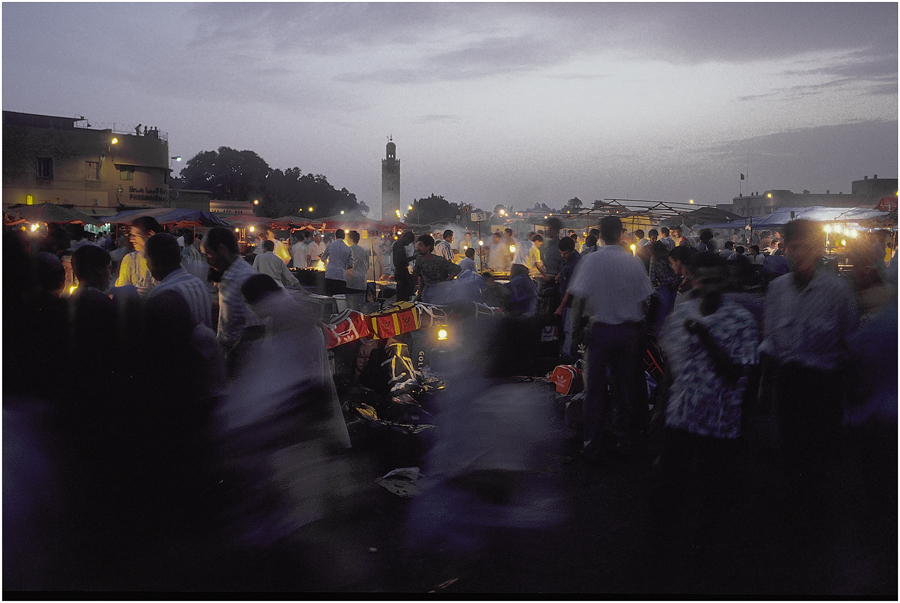 MAROC - MARRAKESCH - DSCHAMEL AL FNAH - ABENDSTIMMUNG (0050)