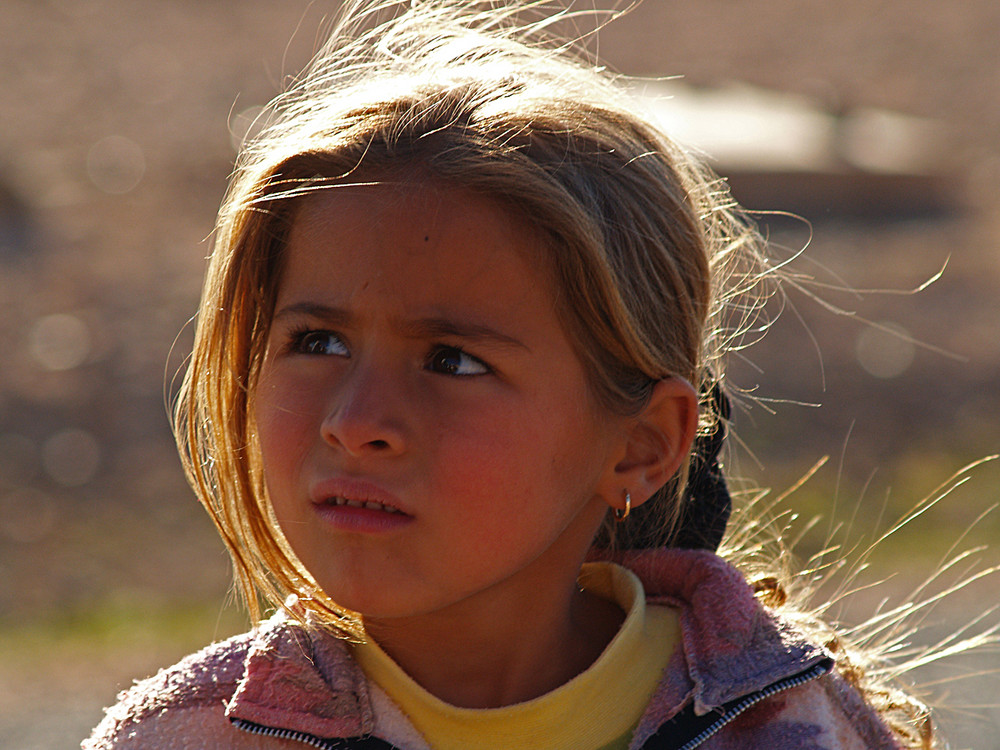 Marocco : bambina bionda