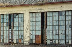 Marode Fensterfront