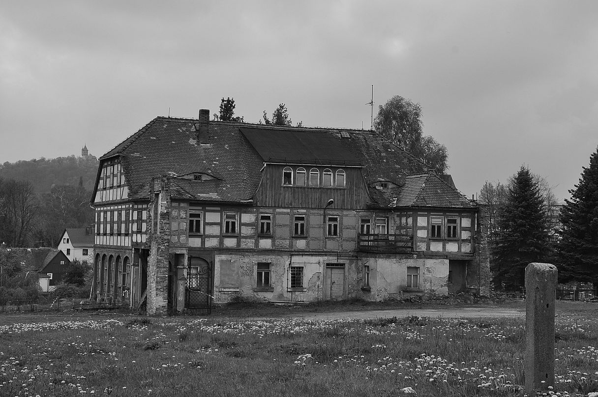 Marodes oberlausitzer Umgebindehaus