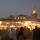Marokko - *Abendstimmung* (Markt von Marrakesch)