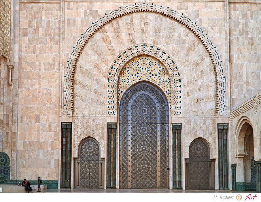 Marokko: Casablanca, Eingangstor Moschee Hassan II. Bild 19