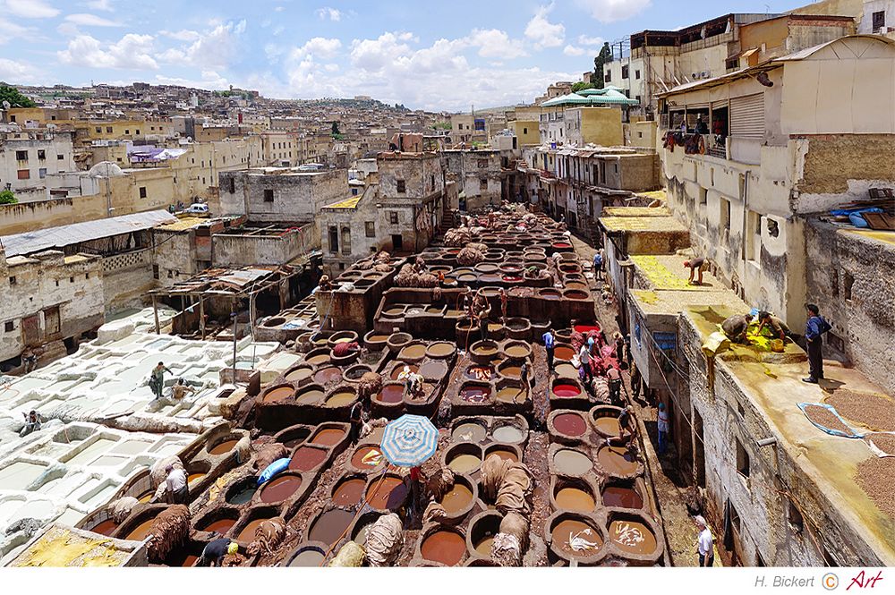 Marokko Gerberei in Fes