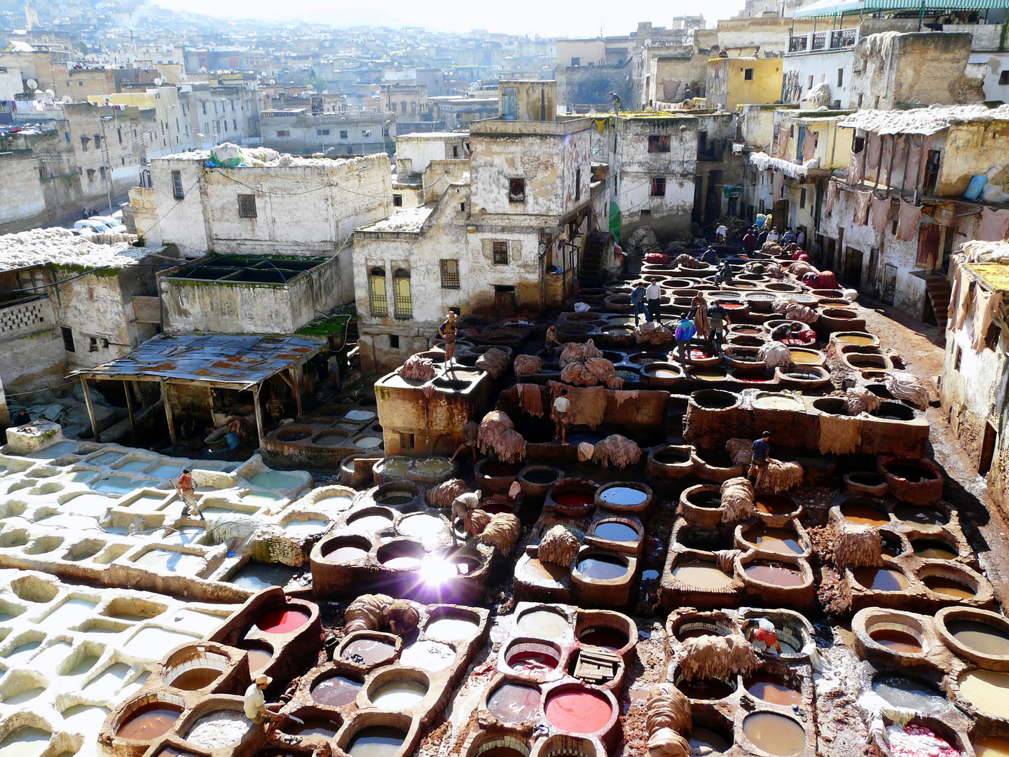 Marokko - Lederfärber in Fes