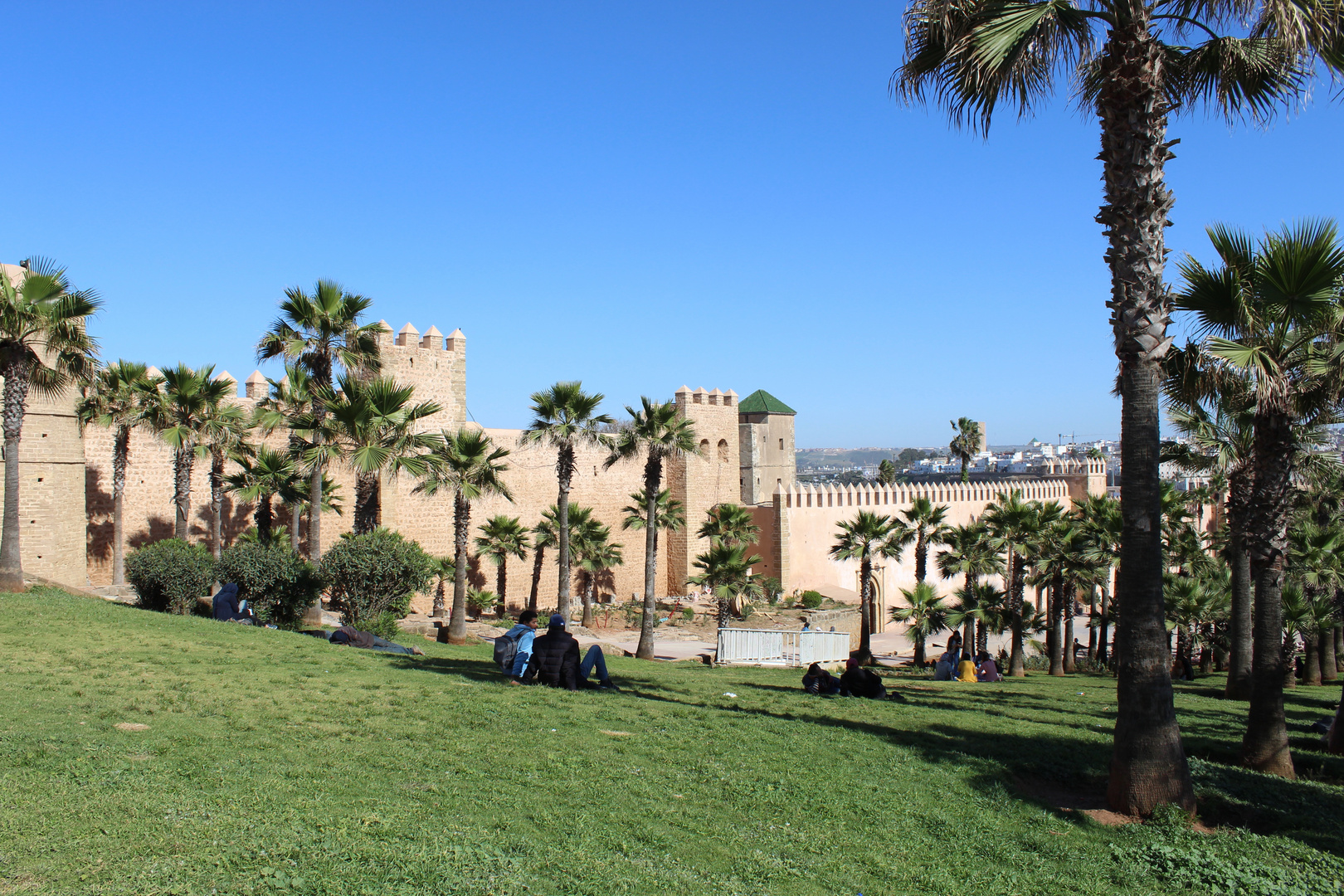 Marokko - Stadtmauer in Rabat