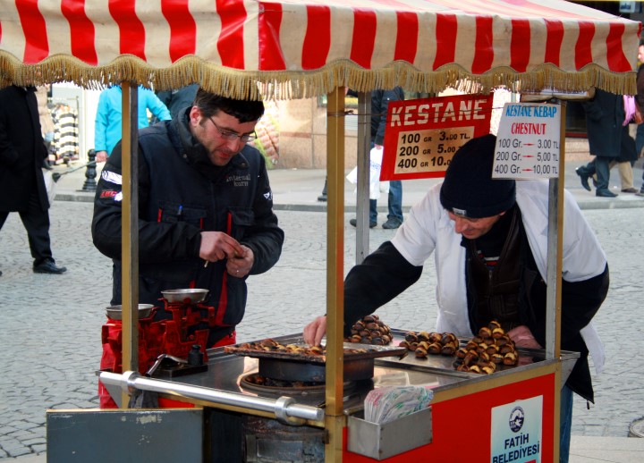 Maronenverkäufer in Istanbul