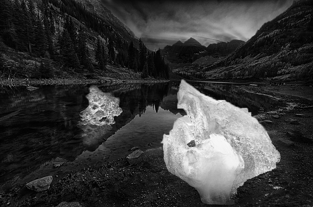 Maroon Bells During Ice age.