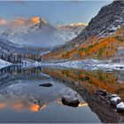 Maroon Bells im Schnee