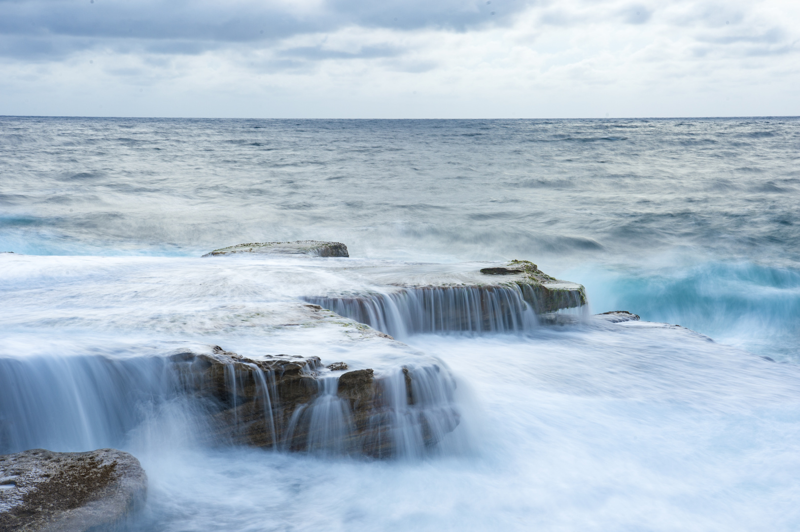 Maroubra Beach - rocky headland seascape