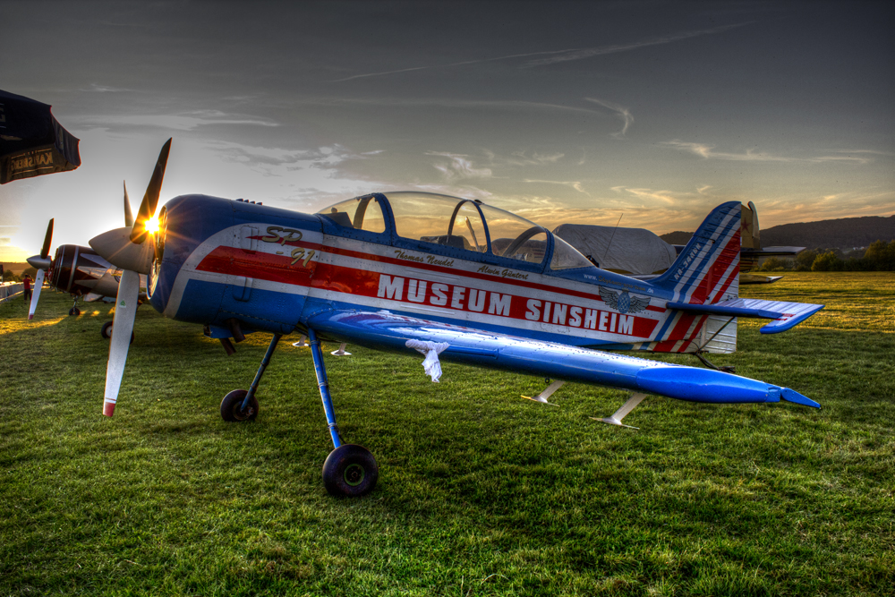 Marpinger Airshow-Flieger in HDR