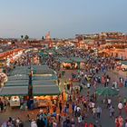 Marrakesch, abends auf dem "Platz der Geköpften"