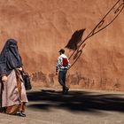Marrakesch: Schattenspiel an der Koutoubia-Moschee