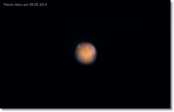 Mars am 09.05.2014 circa 22:30 MESZ