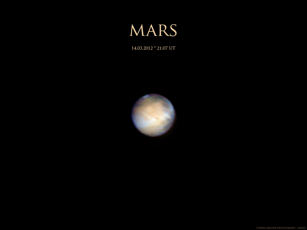 Mars am 14.03.2012 21:07 UT