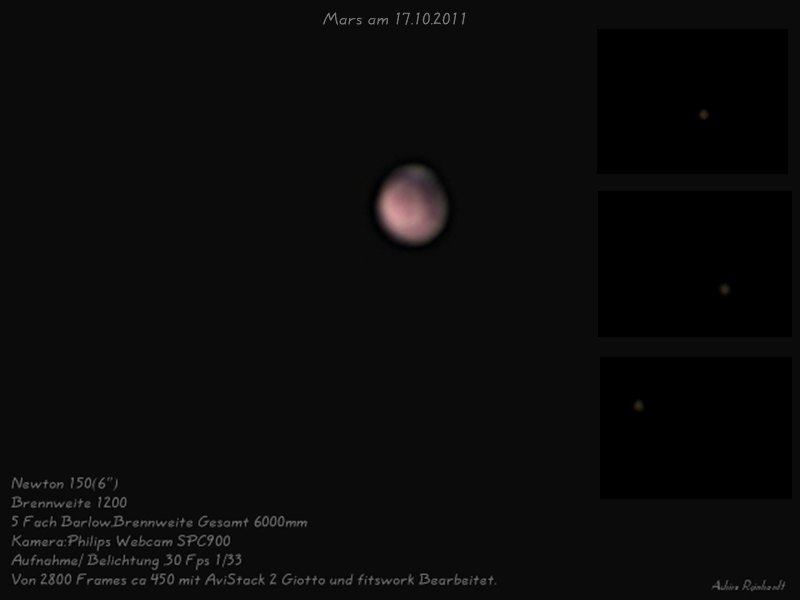 Mars am 17.10.2011