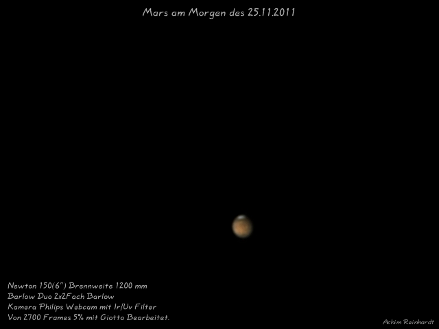 Mars am 25.11.2011